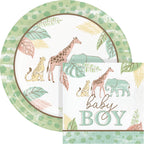 Servilletas grandes Safari Baby Boy x 16 UND