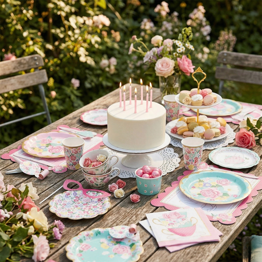 Kit de Fiesta Floral Tea Party