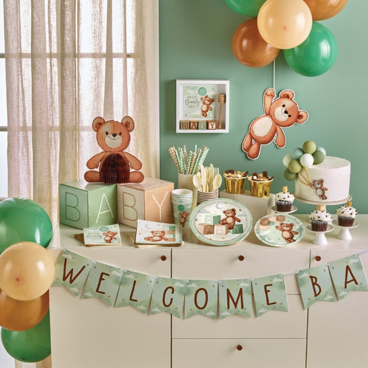 Kit de fiesta Baby Shower Oso Teddy