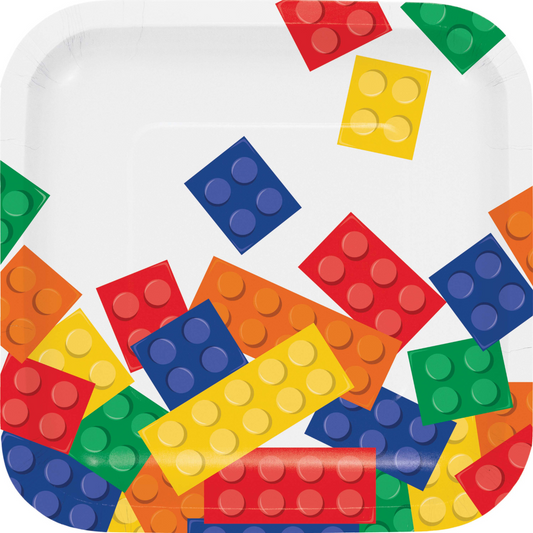 plato fiesta infantil lego para niño