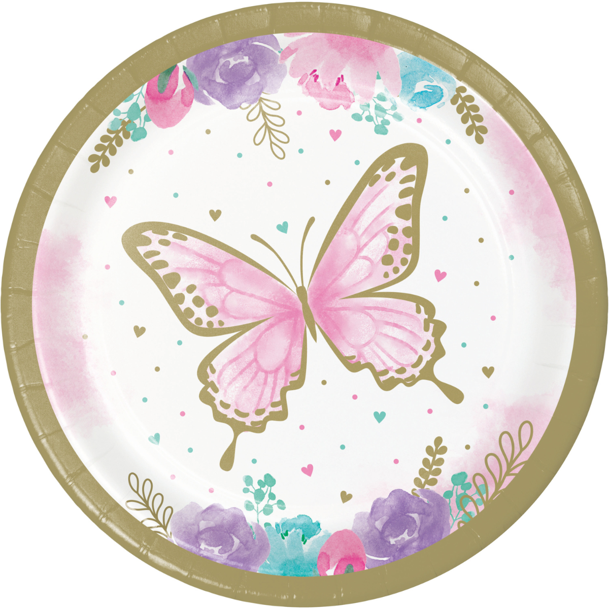 Plato fiesta Mariposa (17.7cm) x 8 UND