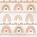 Servilleta grande Arcoiris boho x 16 UND