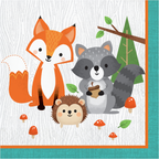Servilletas Grandes Animales del Bosque | Baby Shower y Primer Cumpleaños | Premium