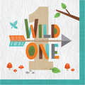 Servilleta grande Animales del bosque Wild One
