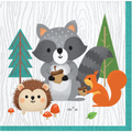 Servilleta pequeña Animales del bosque x 16 UND