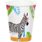 Vasos 9 onz. animales safari x 8 UND