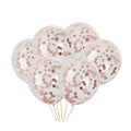 Pack Globos Transparente con Confeti Dorado x 6 UND