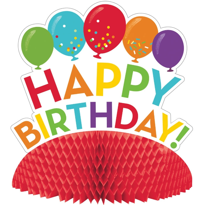 Centro de mesa Happy Birthday