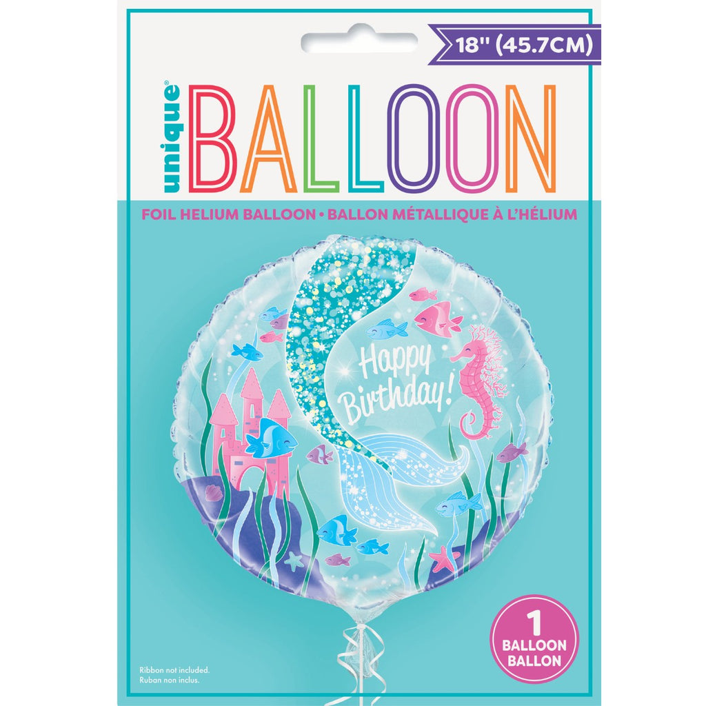 Globo foil sirena brillante x 1 UND