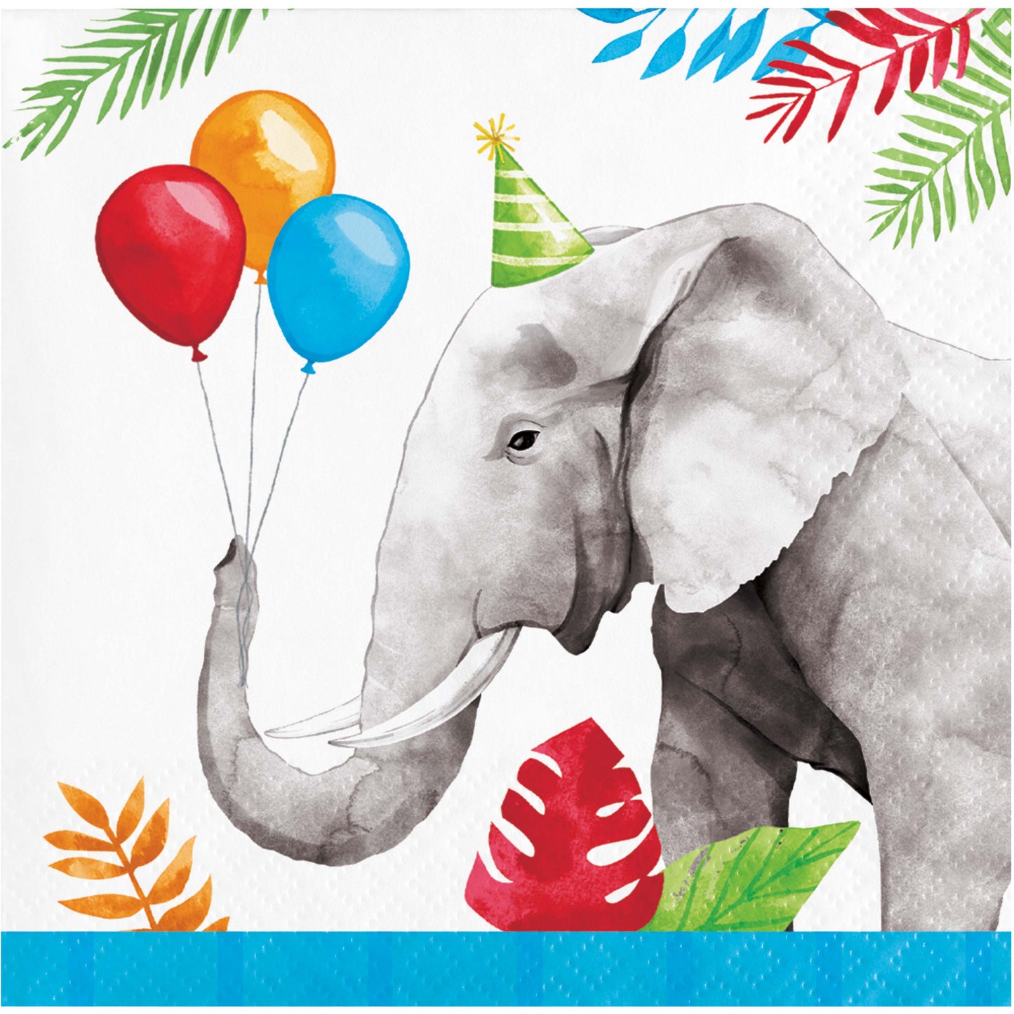fiesta safari de cumpleaños servilletas elefante