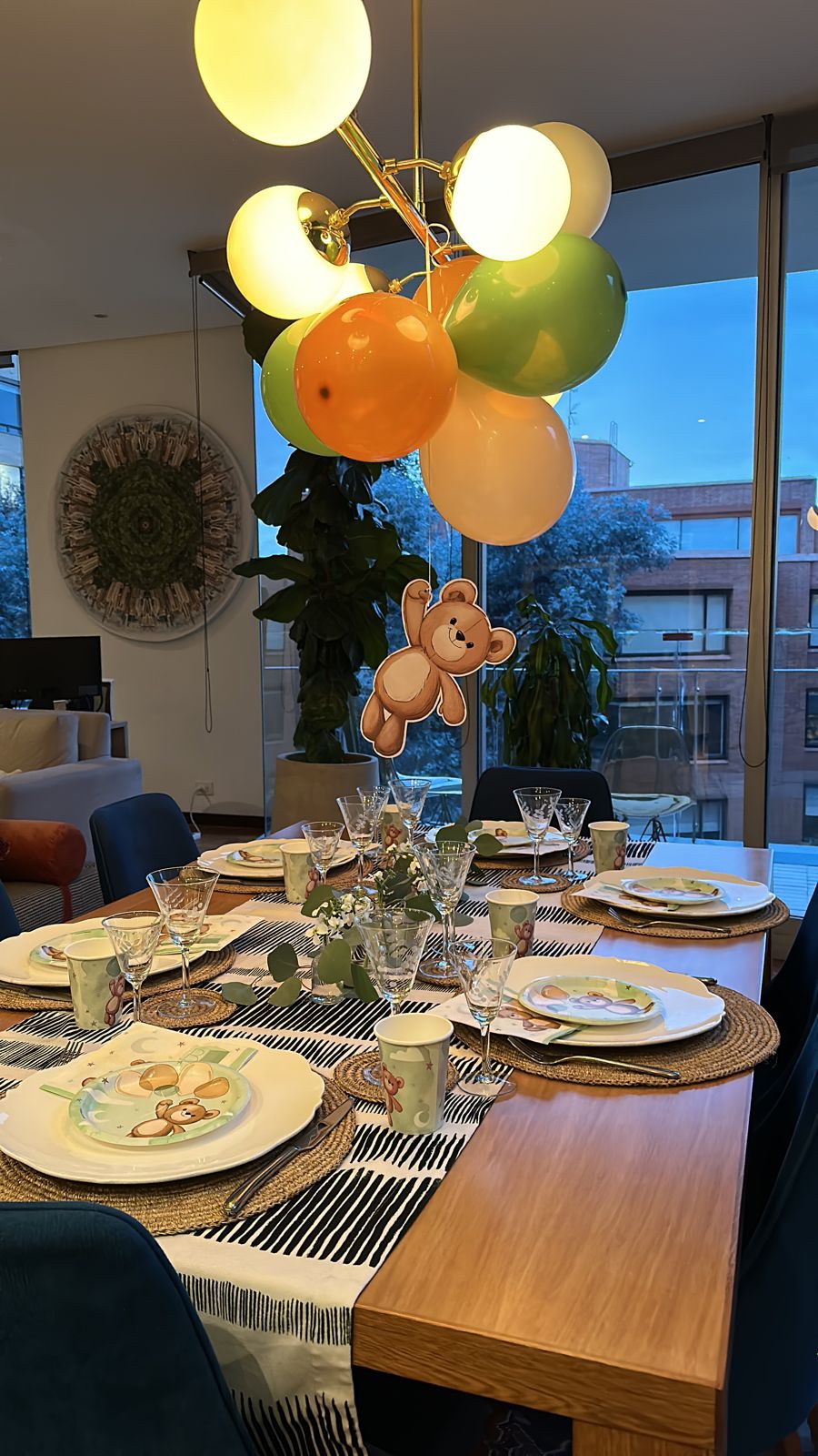 Kit de fiesta Baby Shower Oso Teddy