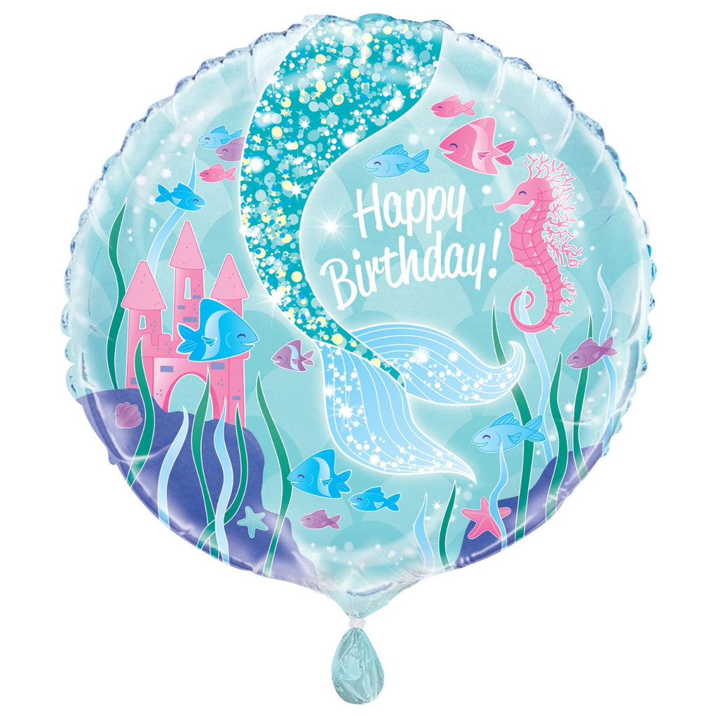 Globo foil sirena brillante x 1 UND