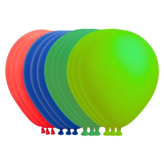 Globos verde azul rojo mate R12 x12 UND | Toque Final