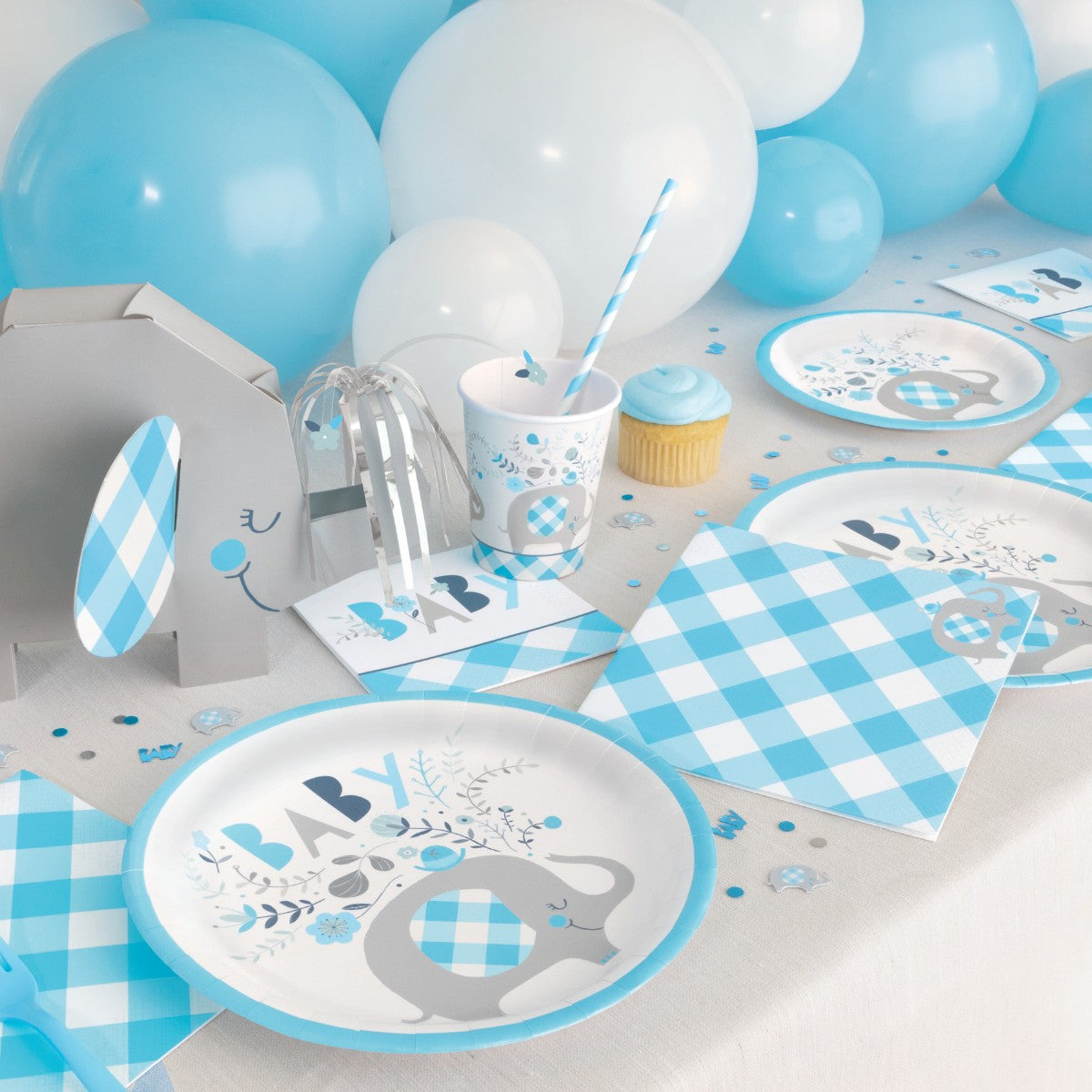Kit Baby Shower Baby Boy Elefante
