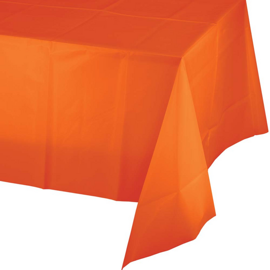 Mantel plástico color naranja