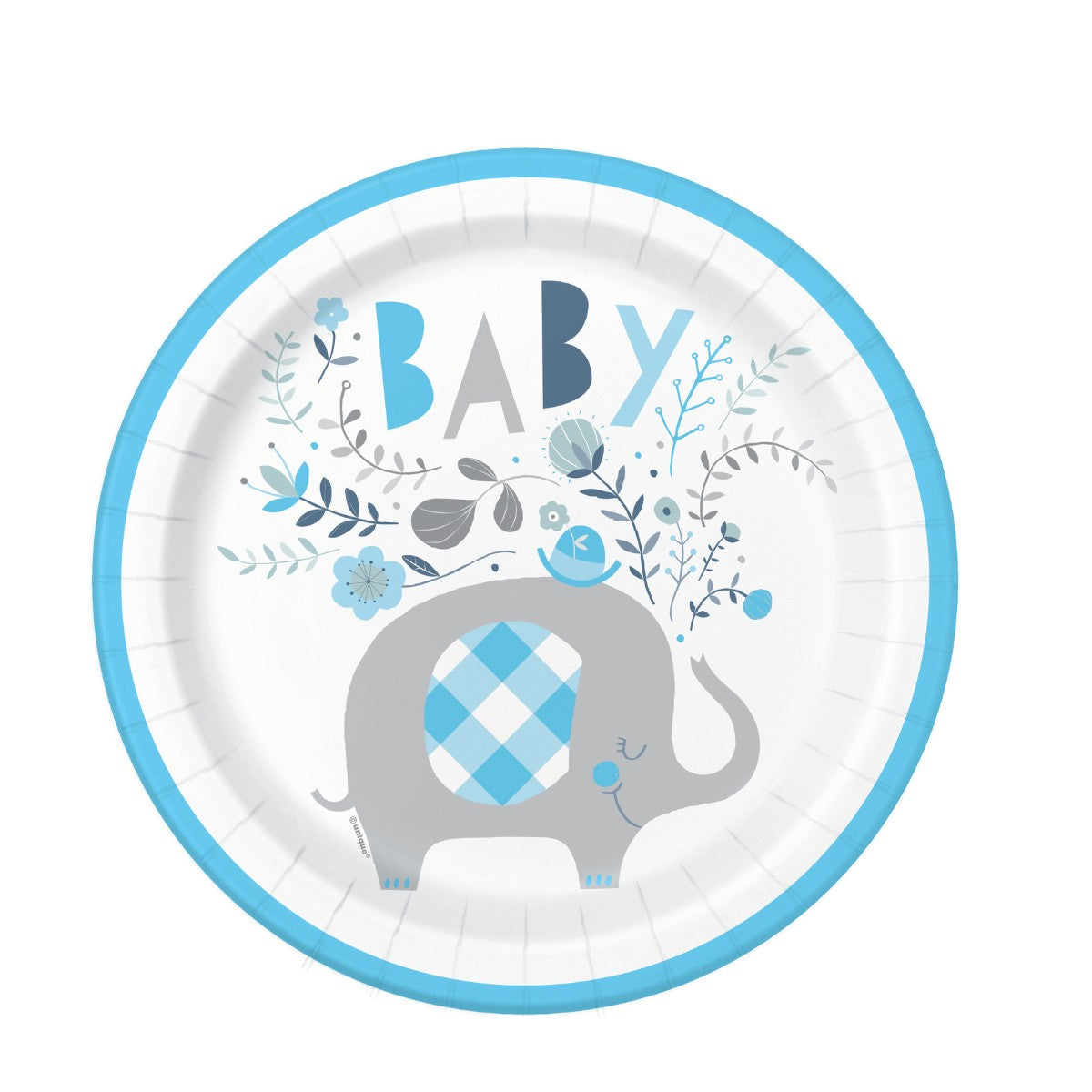 plato desechable fiesta baby shower niño