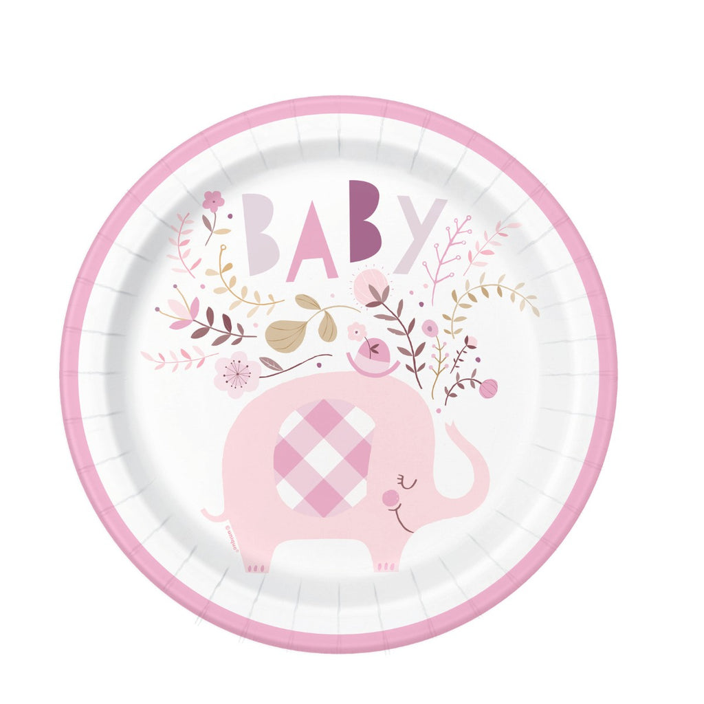 platos desechables baby shower niña