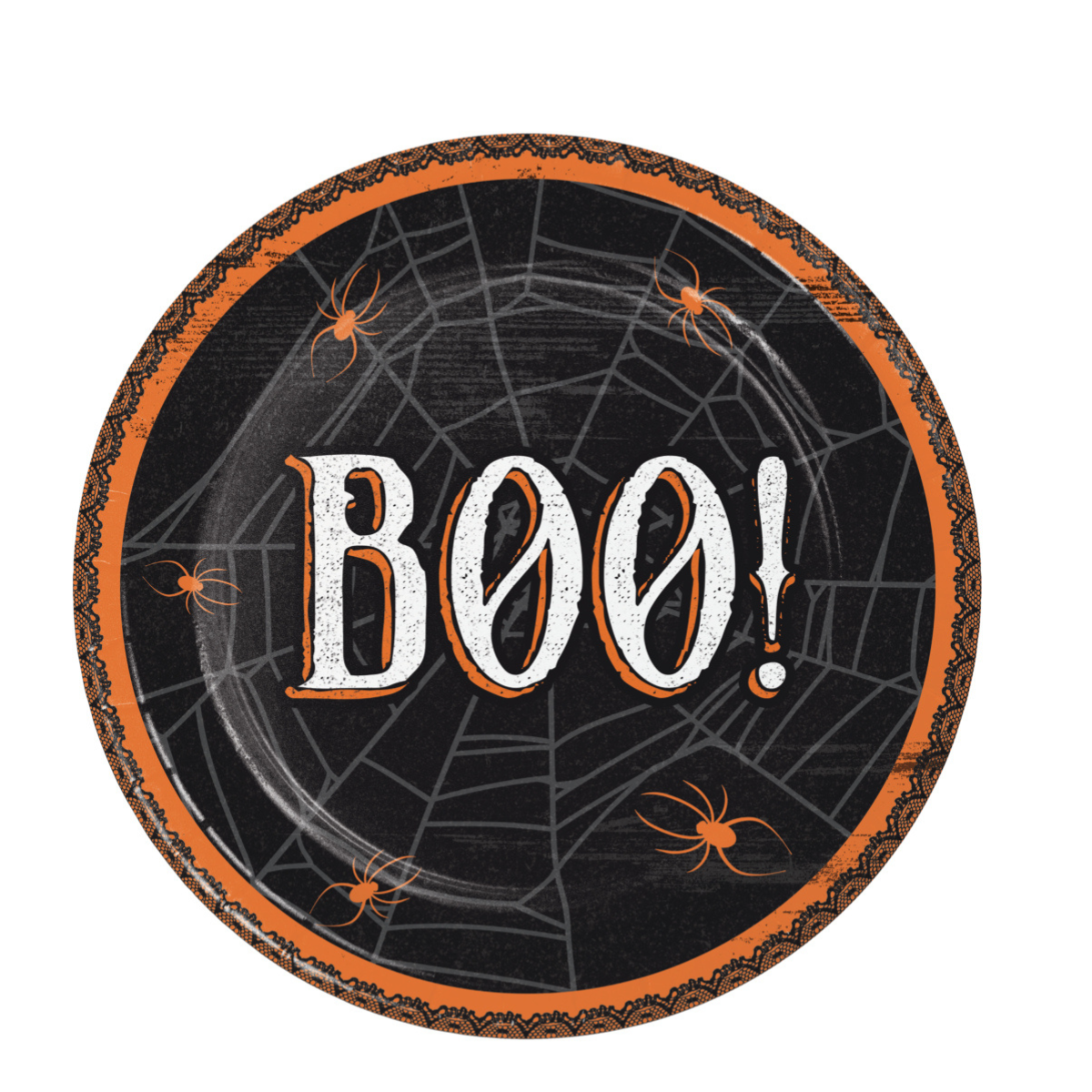 Platos halloween Boo 17cm x 8 UND