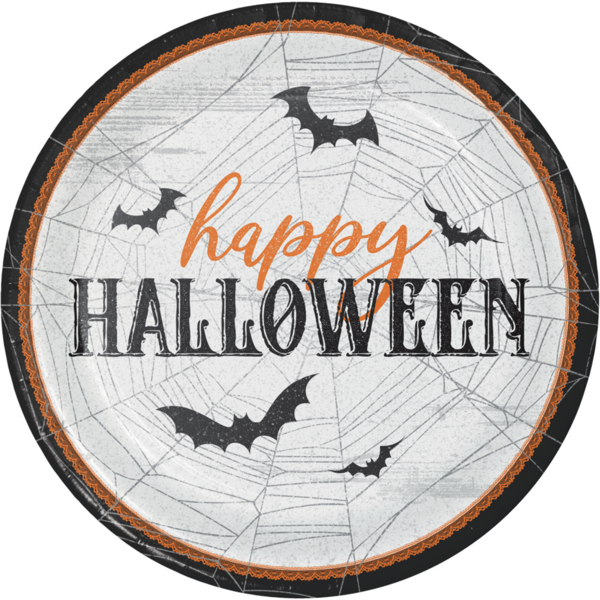Platos Happy halloween 22.2cm x 8 UND