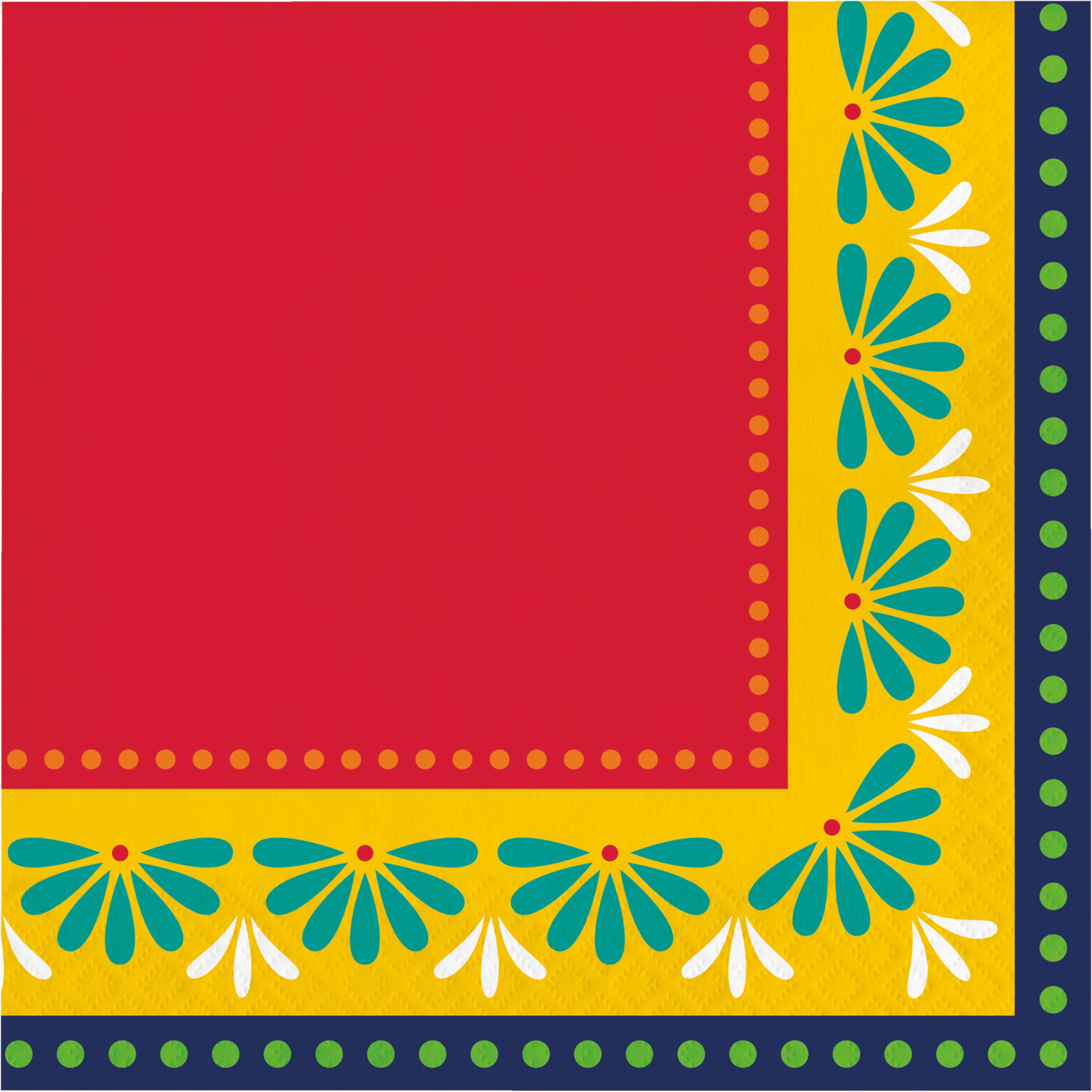 Servilleta grande Fiesta Talavera Mexicana x16 und