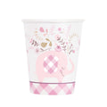 Vasos Baby Girl Elefante 9onz x 8 UND
